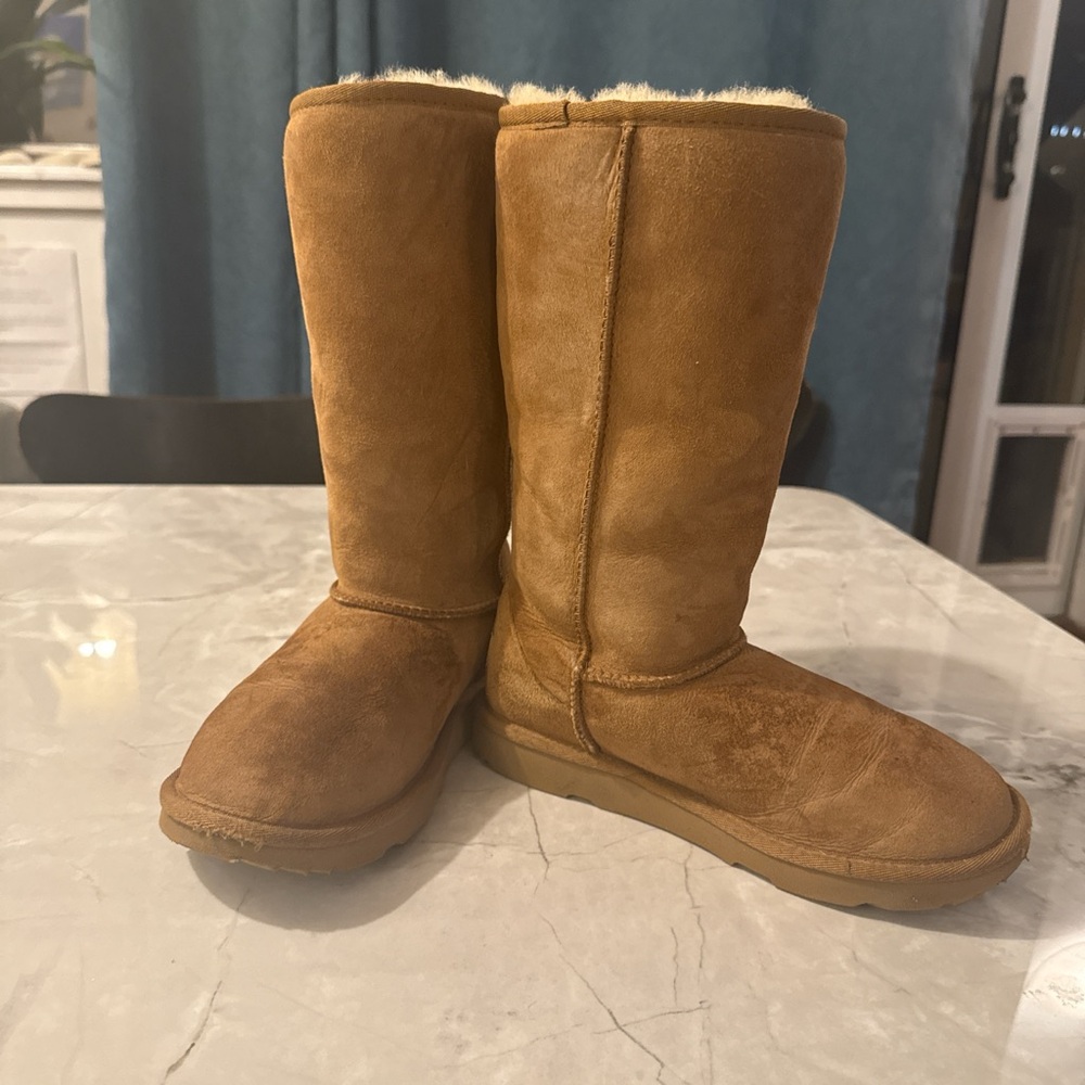UGG Cream Shearling Boots